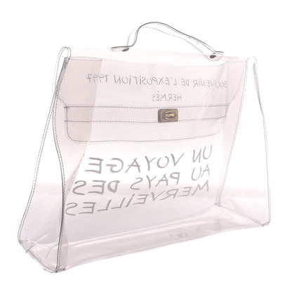 Hermes Vinyl Souvenir De L'Exposition Kelly Transparent 3 of 5
