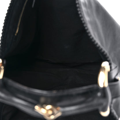 Gucci Calfskin Large Horsebit Chain Hobo Black 5 of 15