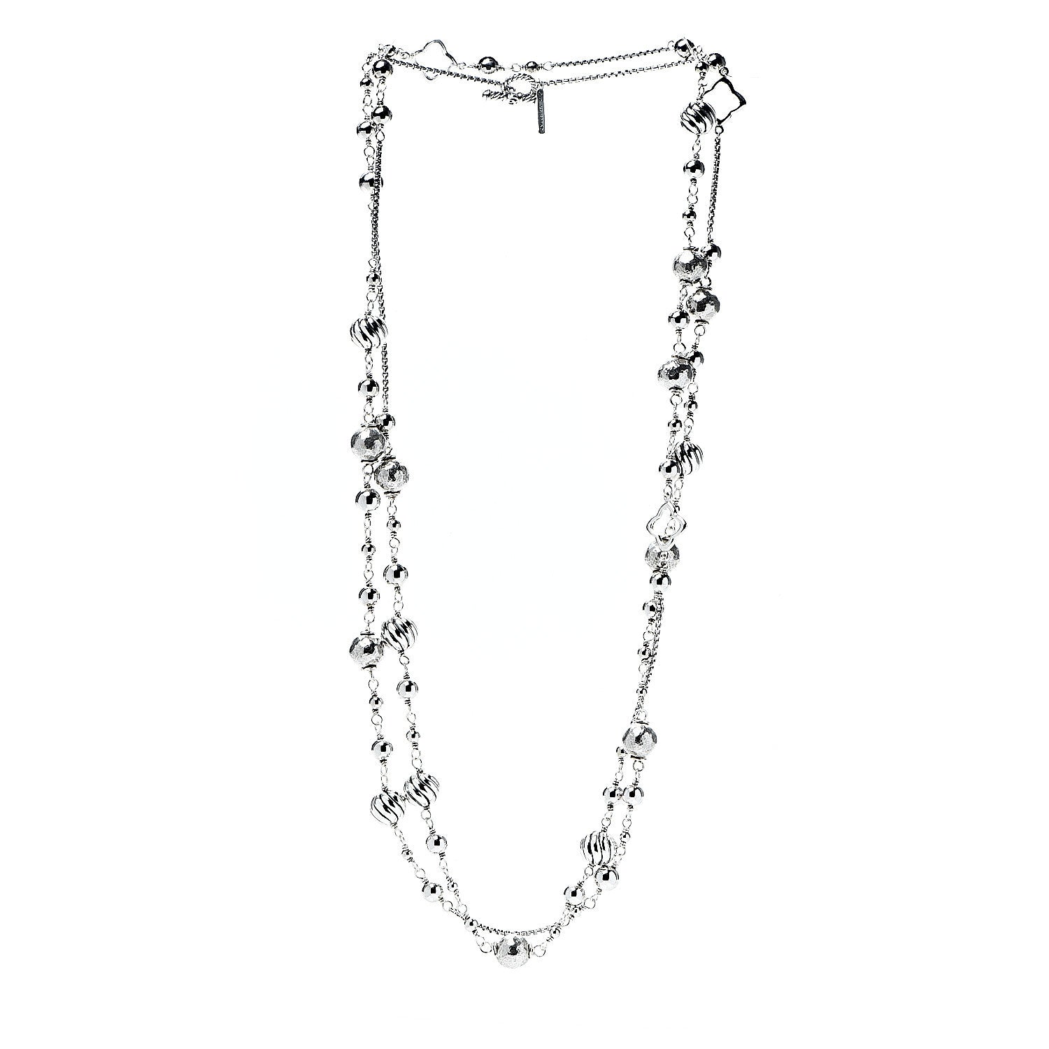David Yurman Sterling Silver DY Elements Chain Necklace 2 of 3