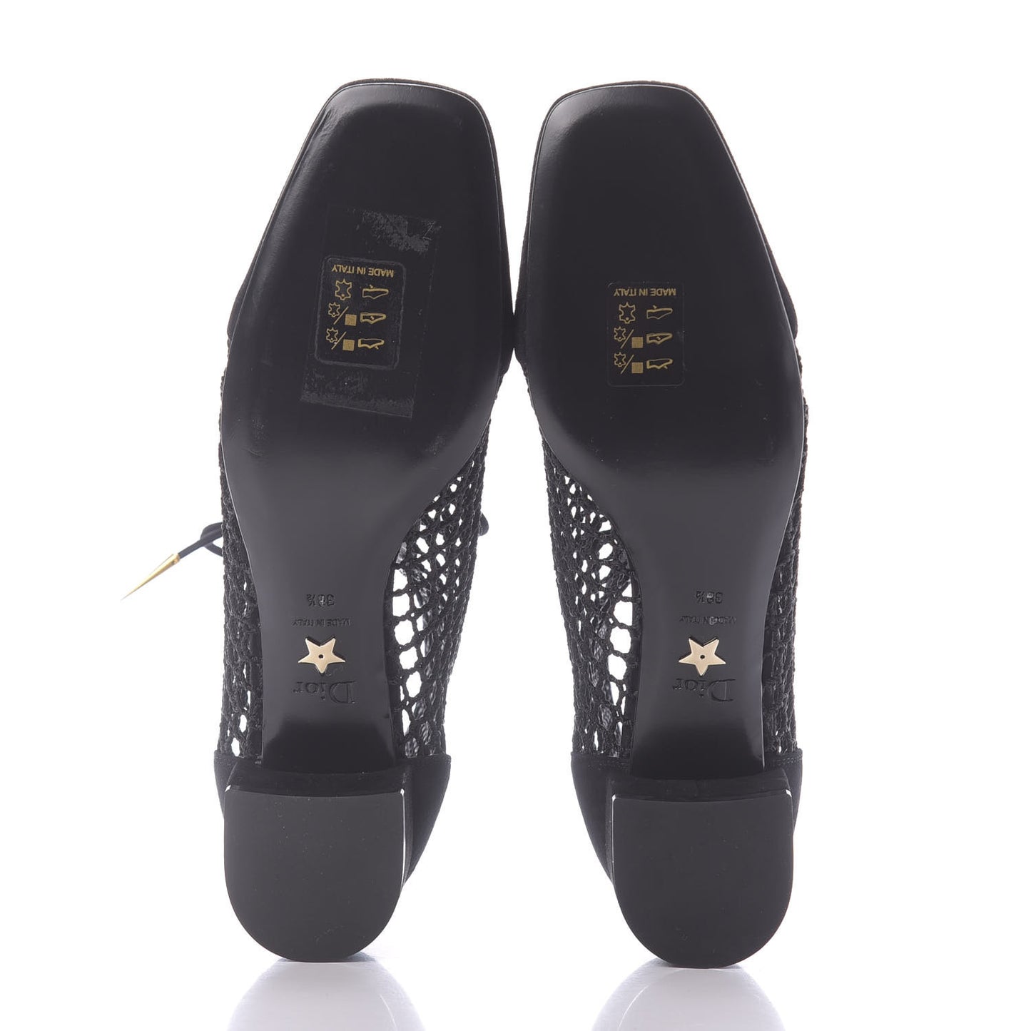 Suede Resille Naughtily-D 30mm Ankle Boots 38.5 Black