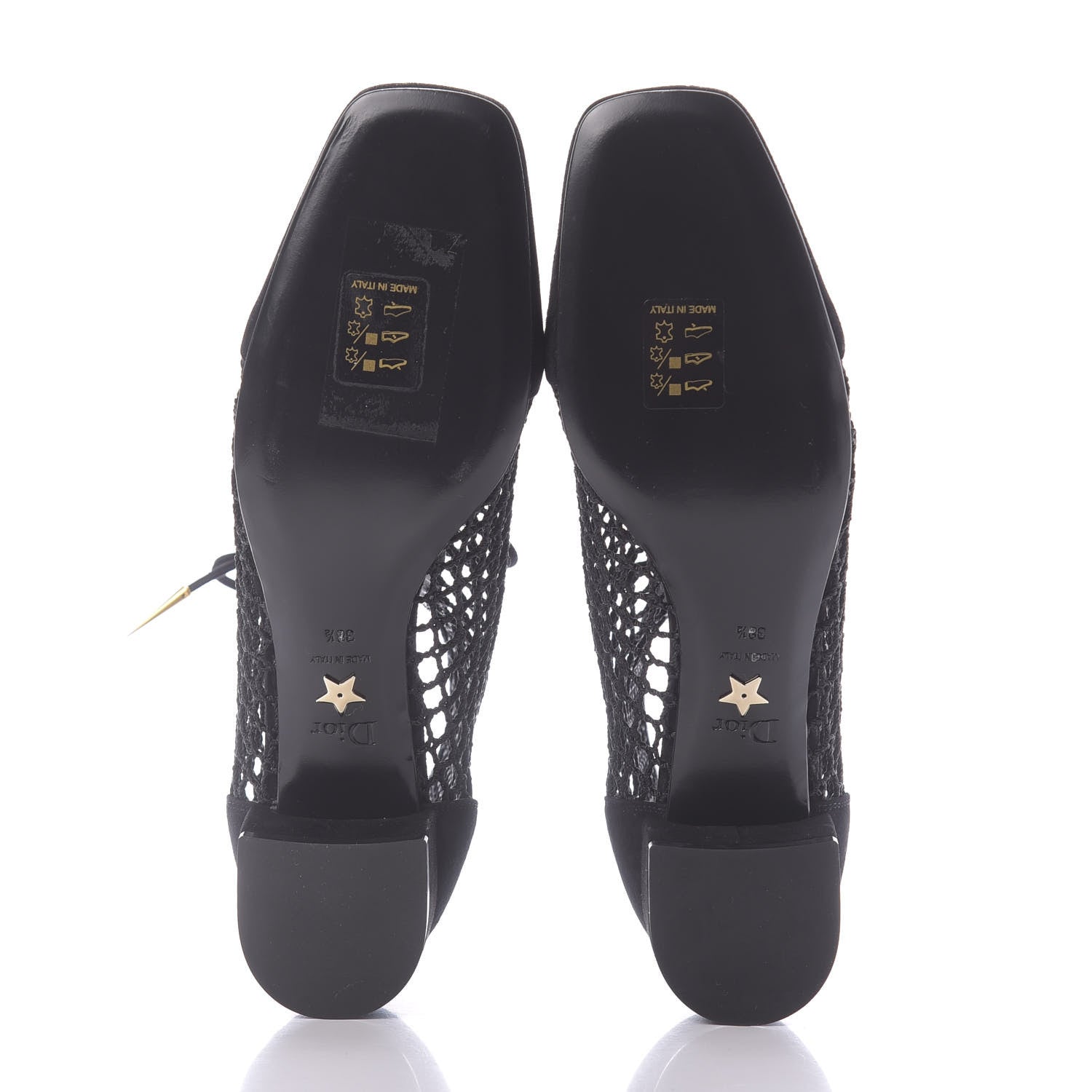 Christian Dior Suede Resille Naughtily-D 30mm Ankle Boots 38.5 Black 6 of 12