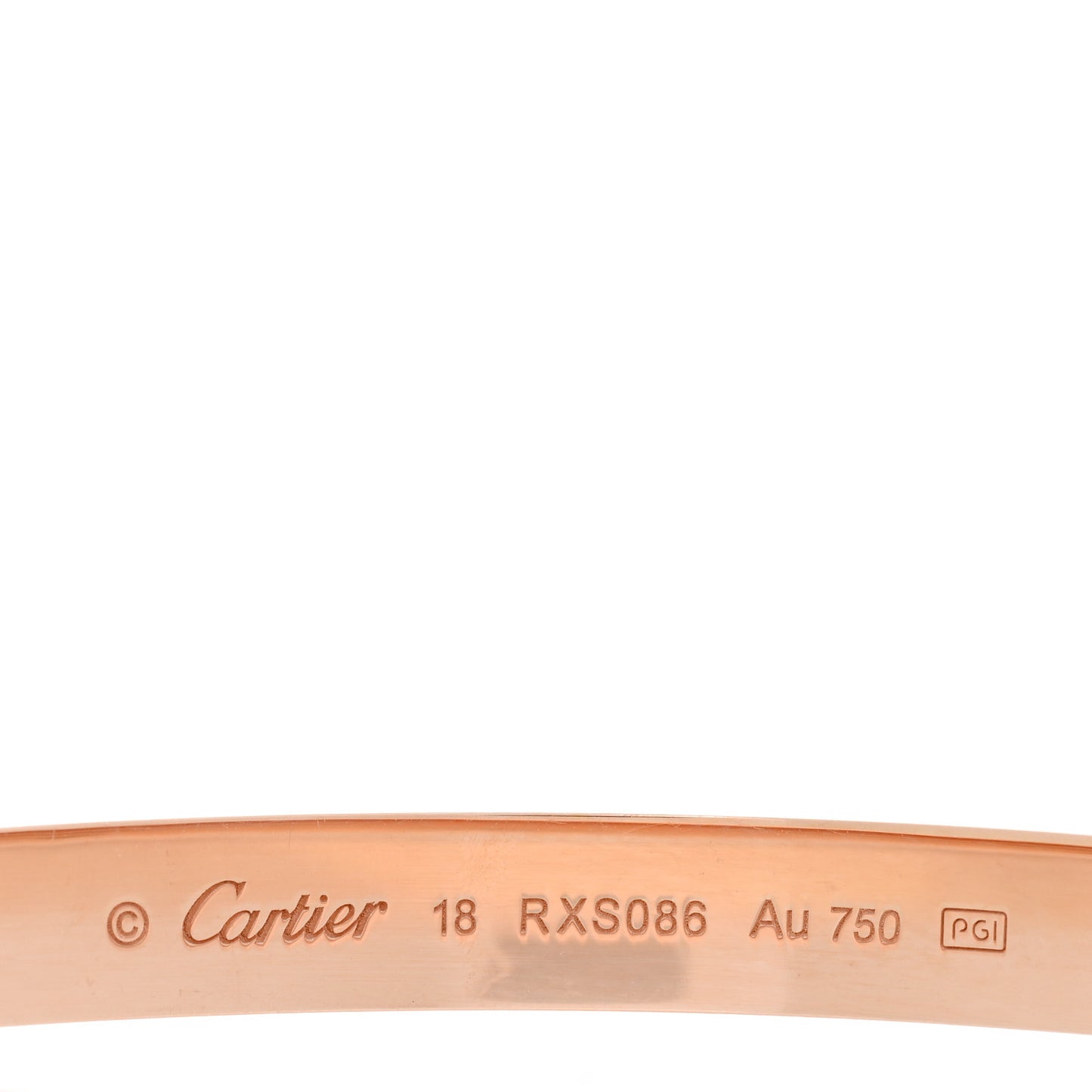 18K Pink Gold LOVE Bracelet 18