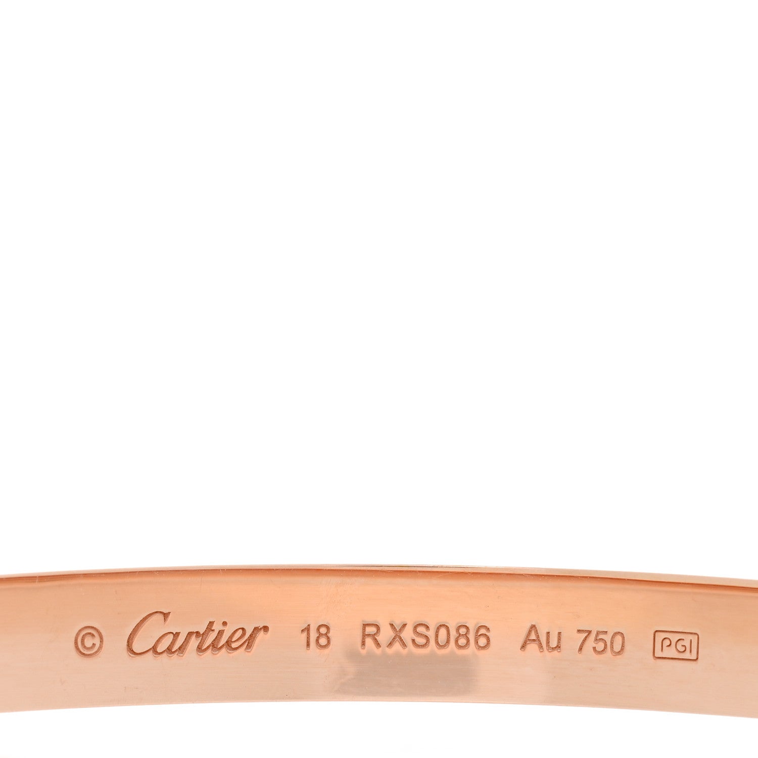 Cartier 18K Pink Gold LOVE Bracelet 18 3 of 7