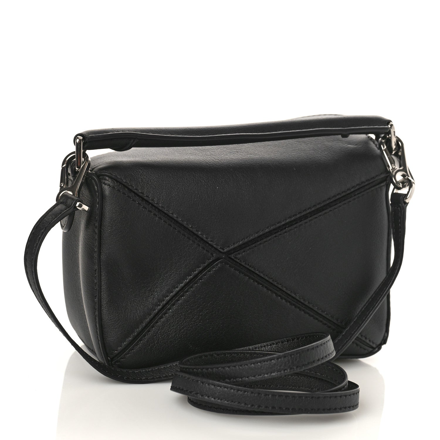 Loewe Calfskin Mini Puzzle Bag Black 3 of 8