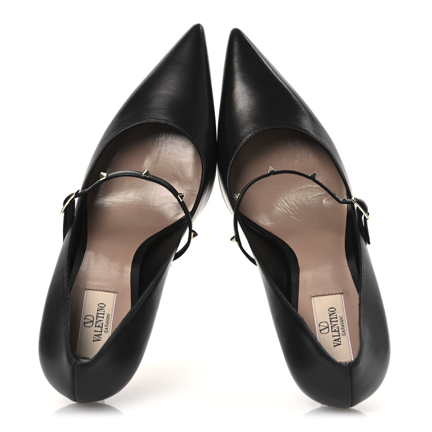 Valentino Garavani Nappa Rockstud Wispy Mary Jane 100mm Pumps 40 Black 2 of 11