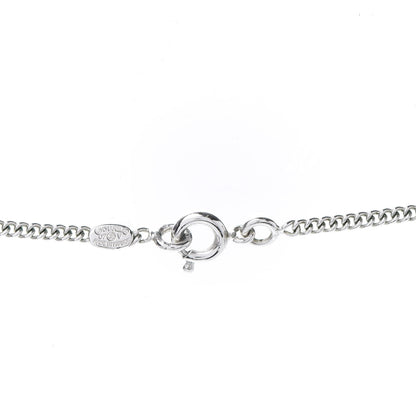 Chanel Crystal CC Necklace Silver 5 of 6