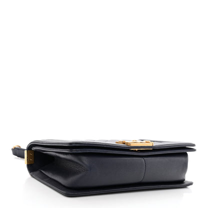 Chanel Caviar Quilted Medium Boy Flap Navy 4 of 10