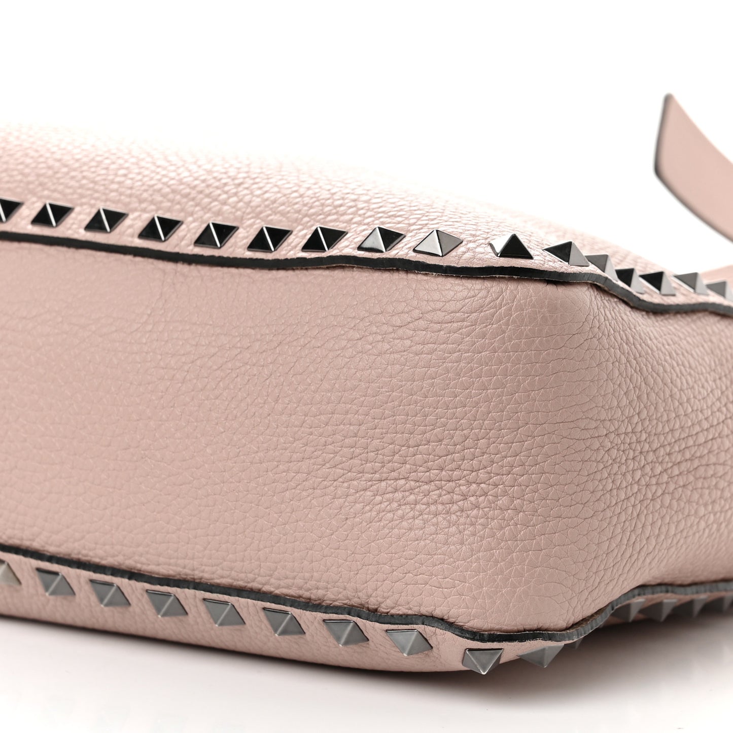 Pebbled Calfskin Small Rockstud Flip-Lock Messenger Bag Poudre