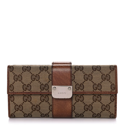 Gucci Monogram GG Continental Wallet Natural 1 of 14