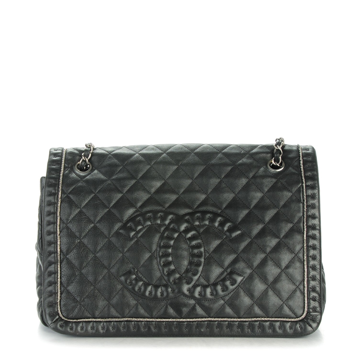 Chanel Calfskin Quilted Large Istanbul Flap Black 1 of 7
