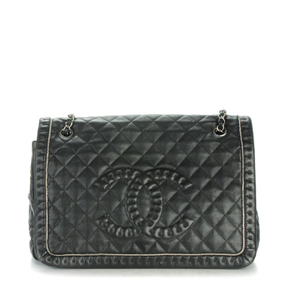 Chanel Calfskin Quilted Large Istanbul Flap Black 1 of 7