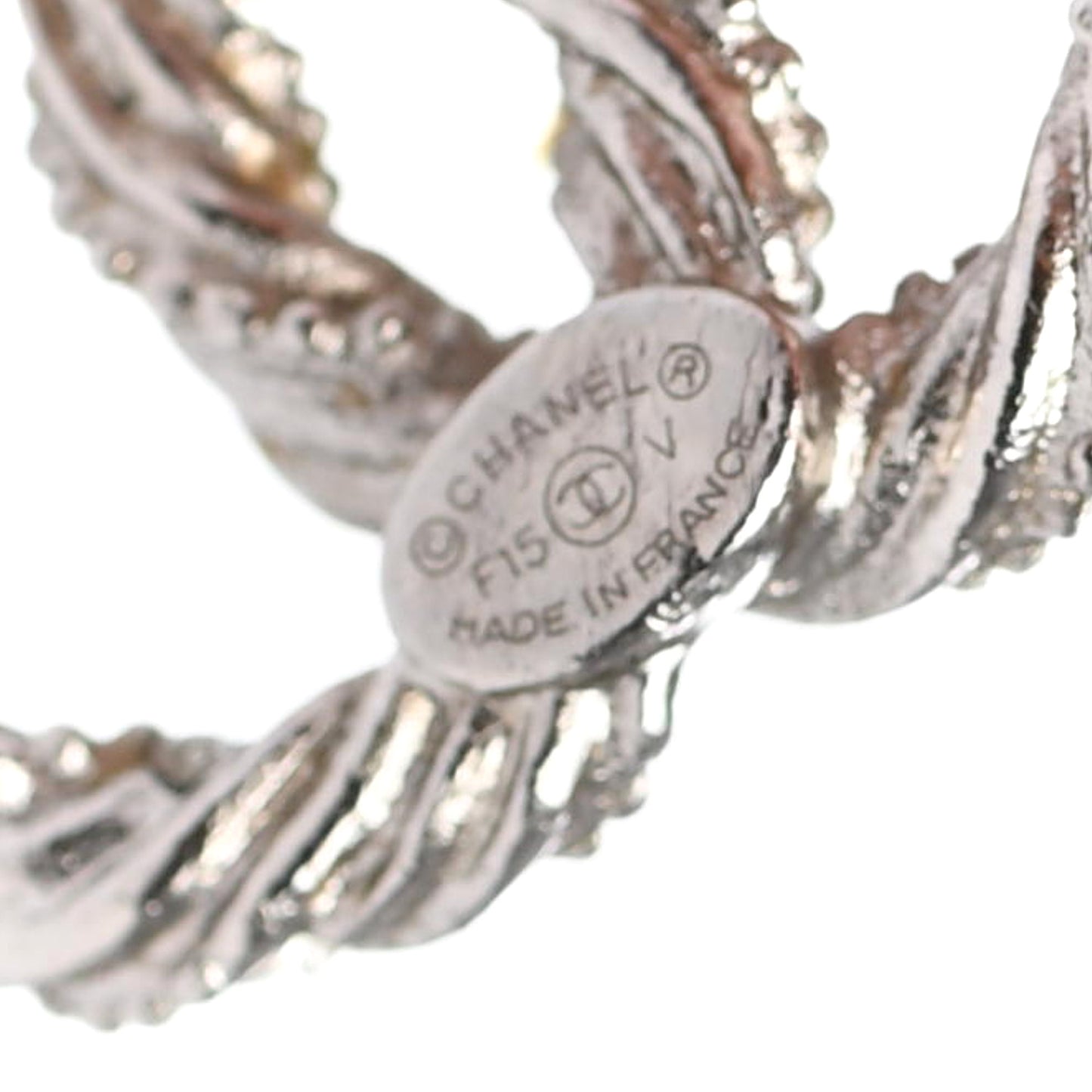 Twisted CC Earrings Silver