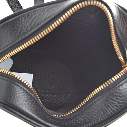 Versace Grained Calfskin 90's Logo Camera Bag Black 5 of 10