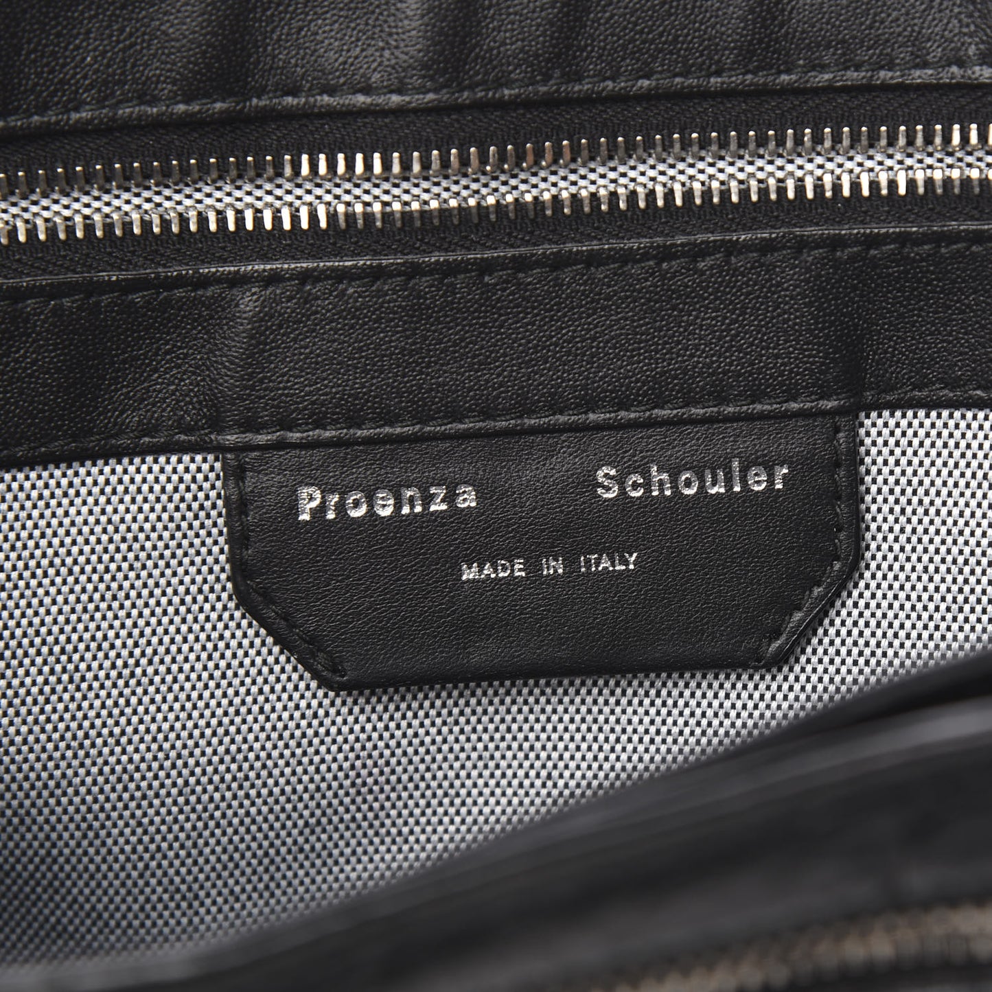 Calfskin Crocodile Embossed Medium PS1 Satchel Black