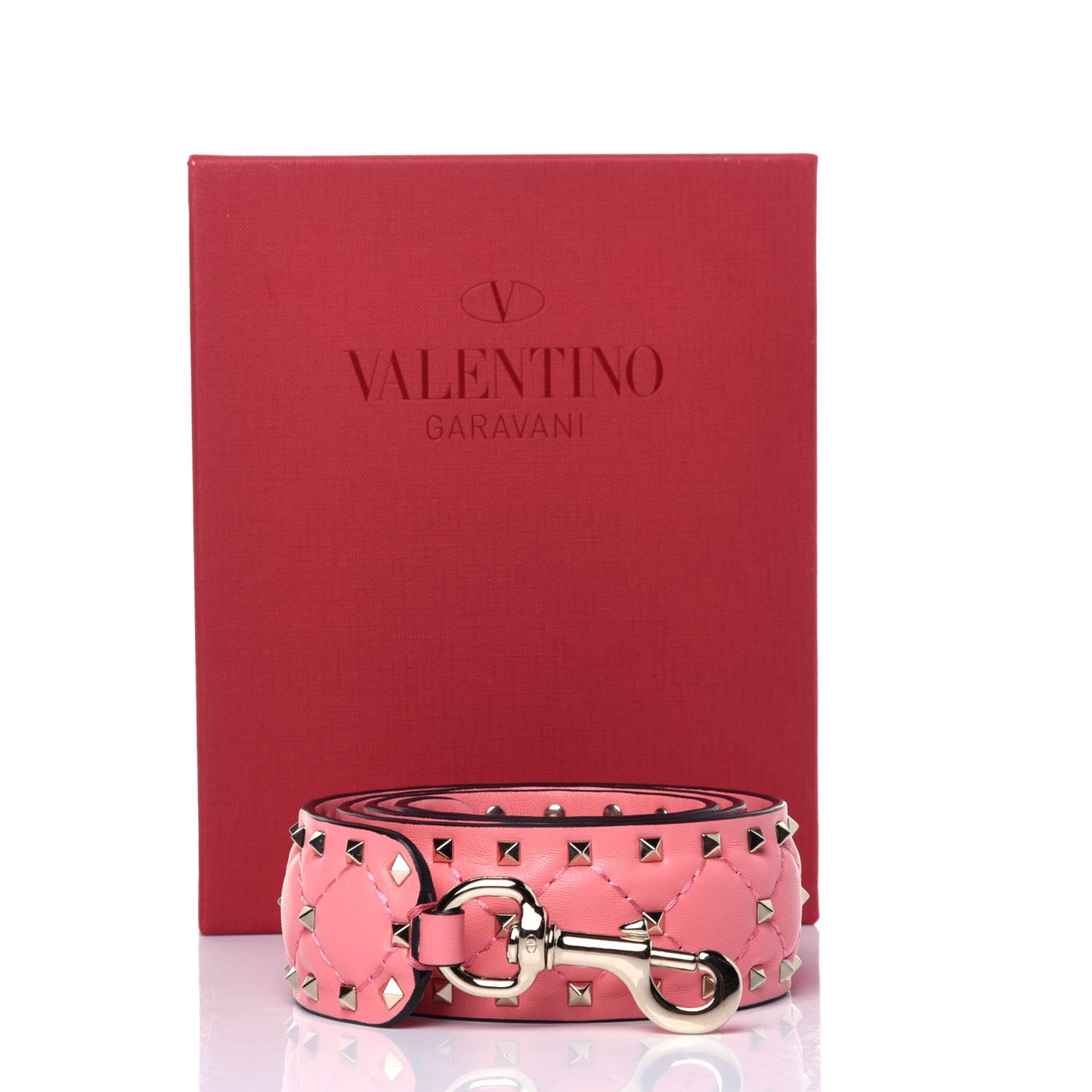 Lambskin Rockstud Spike Shoulder Strap Lipstick
