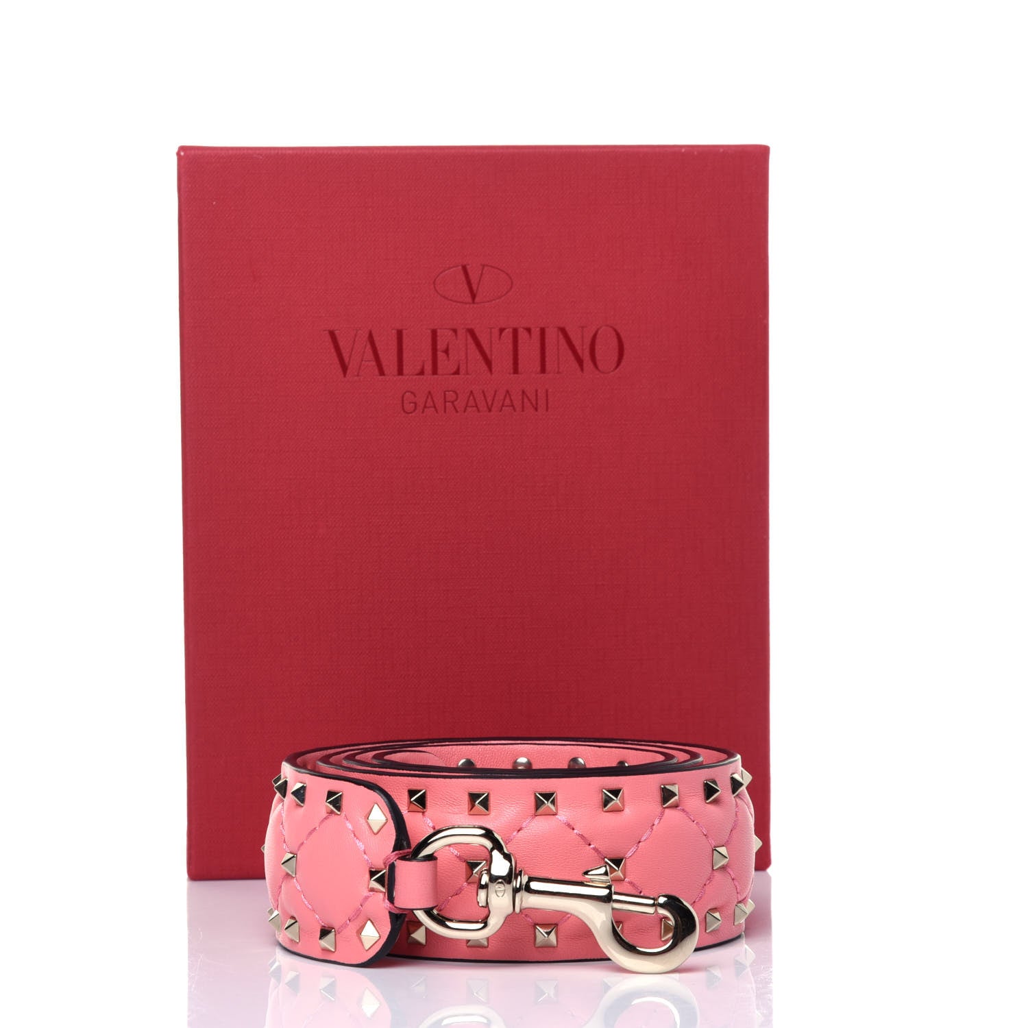 Valentino Garavani Lambskin Rockstud Spike Shoulder Strap Lipstick 4 of 4