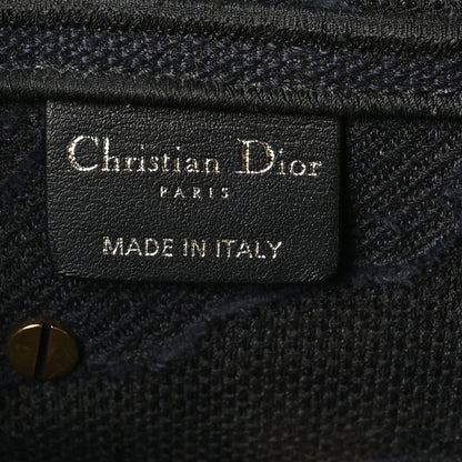 Christian Dior Canvas Embroidered Camouflage Saddle Bag Blue 6 of 10