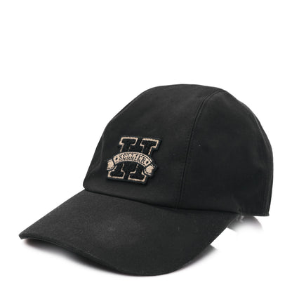 Hermes Cotton Davis H Sellier Cap 58 Black 1 of 11
