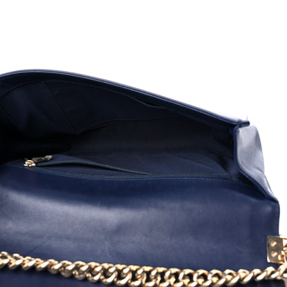 Chanel Lambskin Quilted New Medium Boy Flap Dark Blue 5 of 16