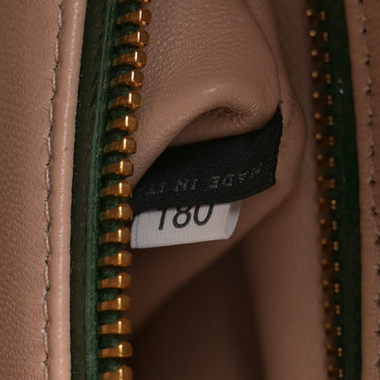 Prada Saffiano Vernice Pyramid Bag Larice Sabbia 7 of 14