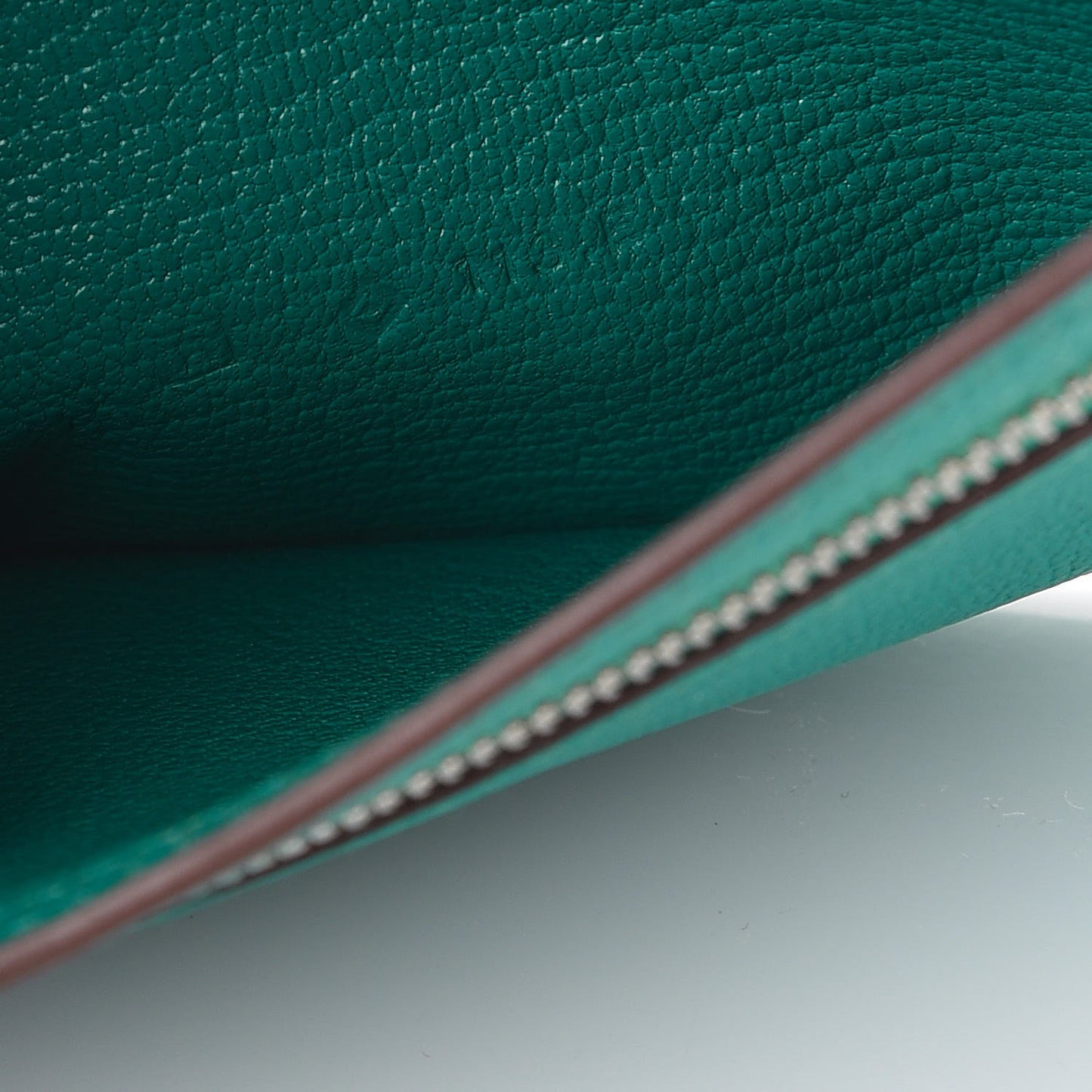 Chevre Mysore Bearn Wallet Bleu Paon