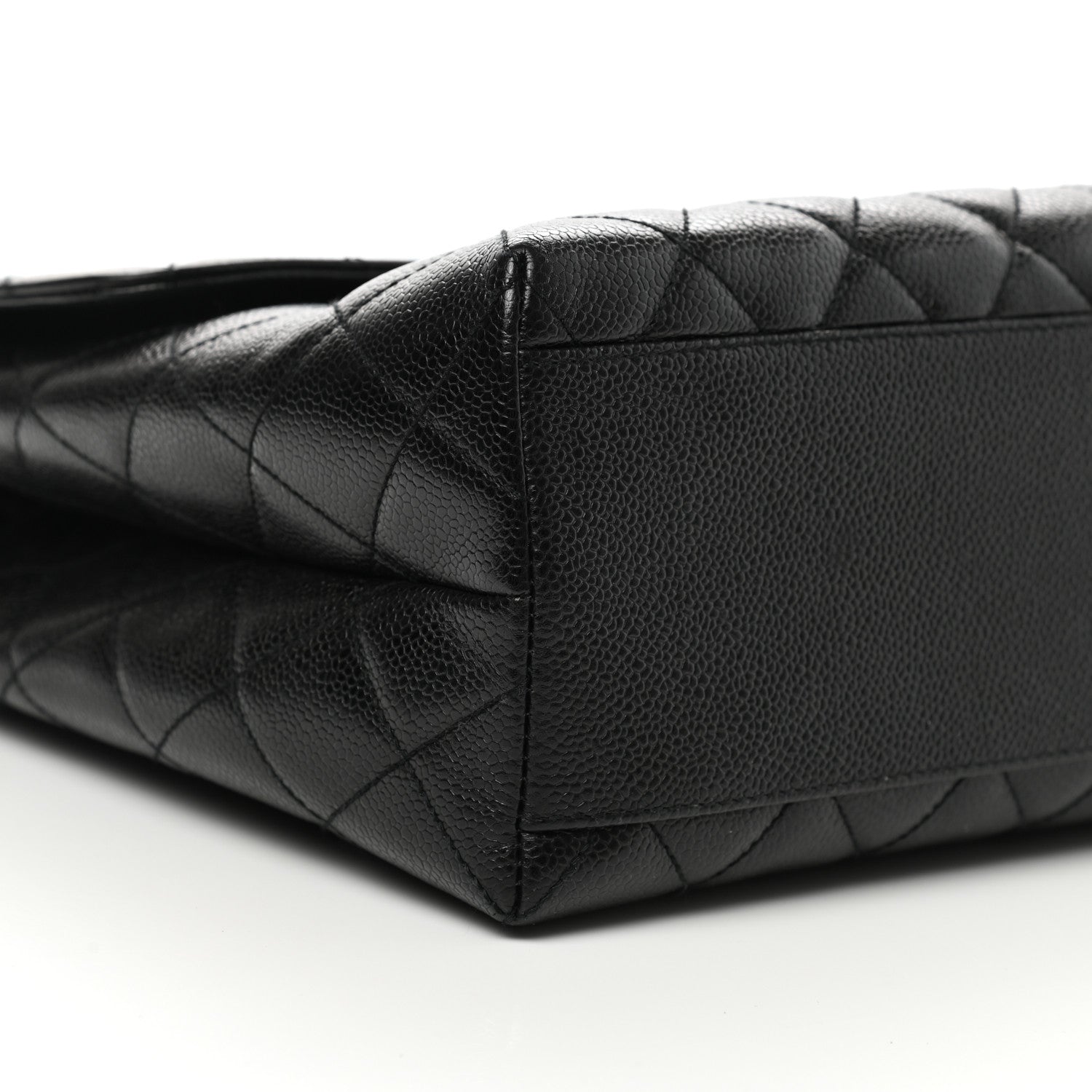 Chanel Caviar Quilted Jumbo Kelly Flap Black 9 of 12