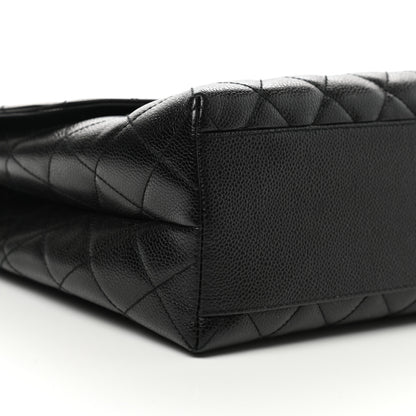 Chanel Caviar Quilted Jumbo Kelly Flap Black 9 of 12