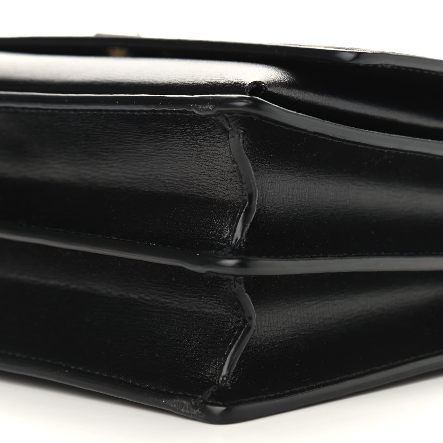 Saint Laurent Calfskin Suede Leopard Print Medium Monogram Sunset Black 10 of 10