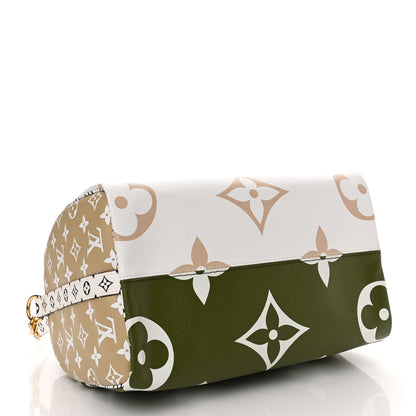 Louis Vuitton Monogram Giant Speedy Bandouliere 30 Kaki Beige 4 of 9