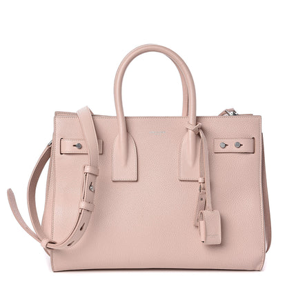 Saint Laurent Grained Calfskin Small Supple Sac De Jour Rose 1 of 15