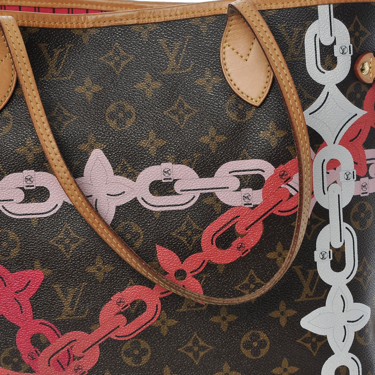 Louis Vuitton Monogram Bay Neverfull MM Rose Ballerine Poppy 8 of 11