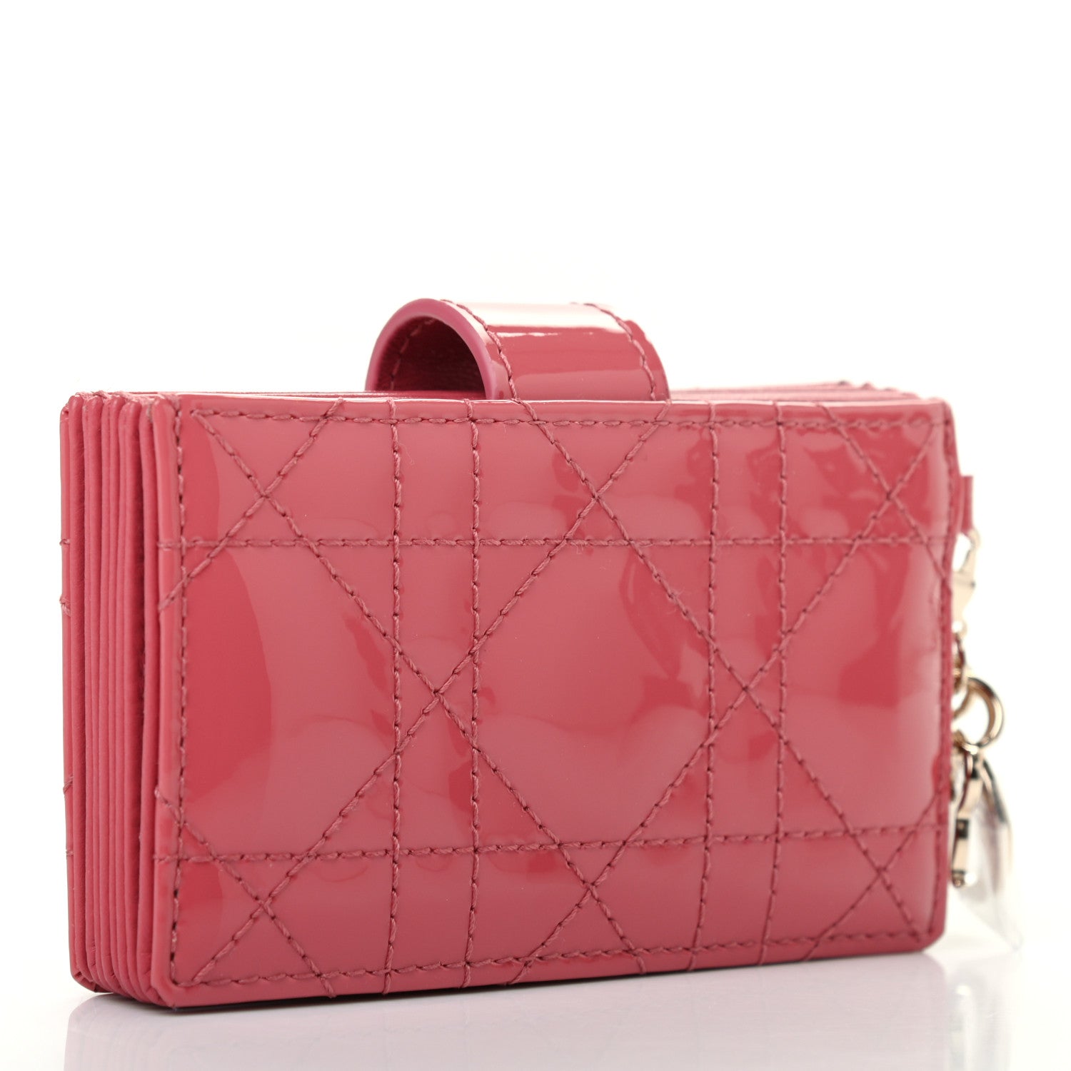 Christian Dior Patent Cannage Lady Dior 5-Gusset Card Holder 2 of 6