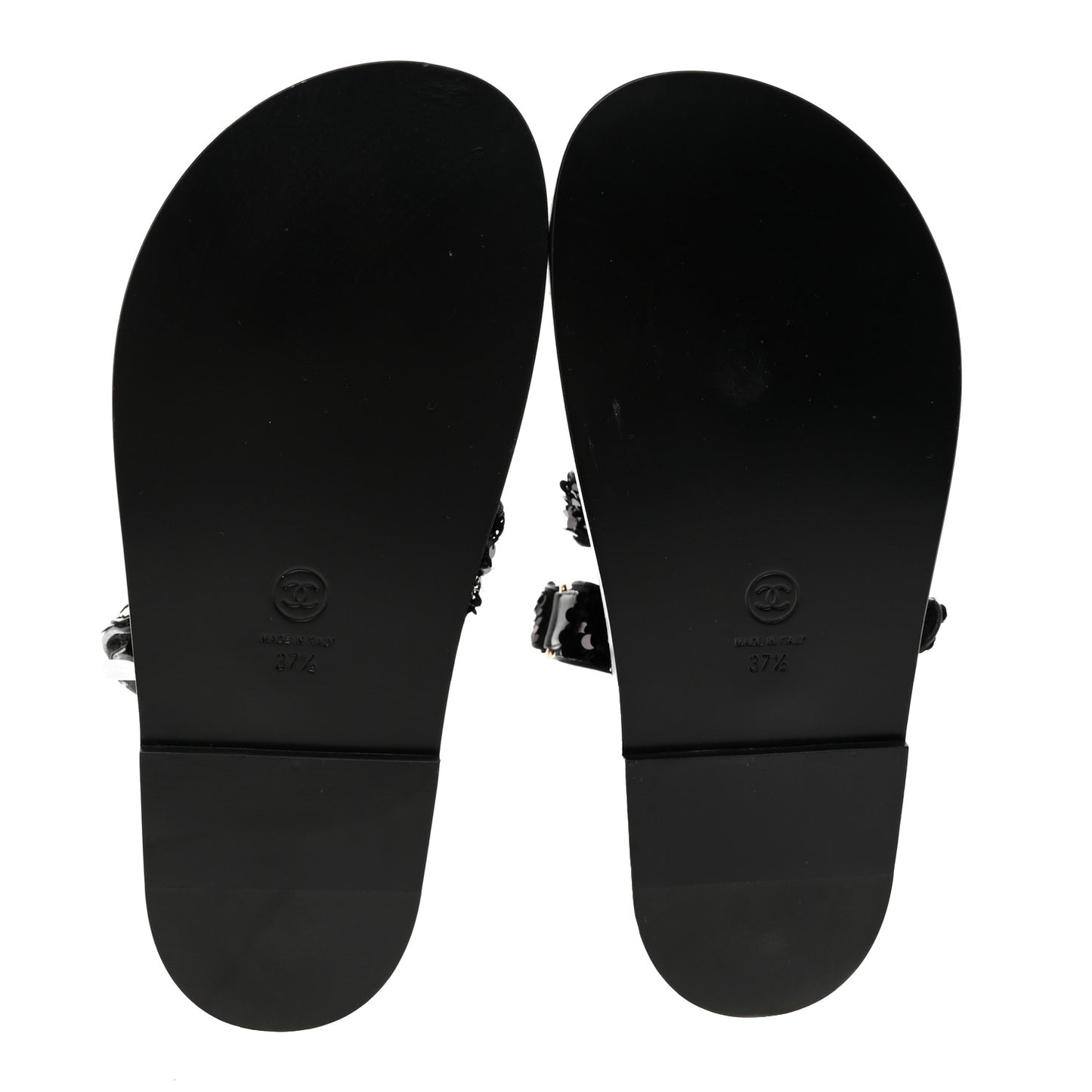 Sequin Knit Velcro Dad Sandals 37.5 Black