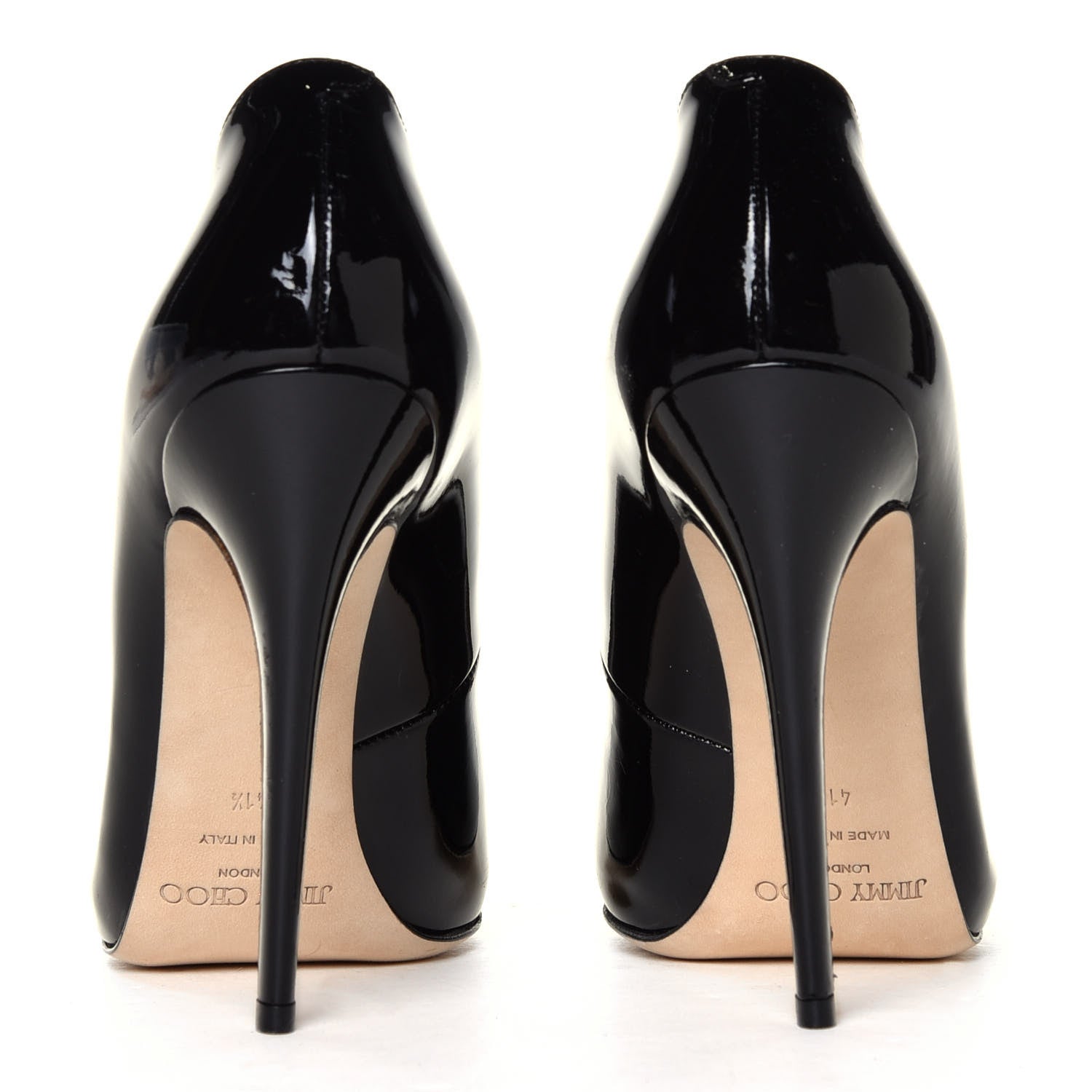 Jimmy Choo Patent Victoria Pumps 41.5 Black 5 of 6