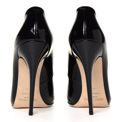 Jimmy Choo Patent Victoria Pumps 41.5 Black 5 of 6