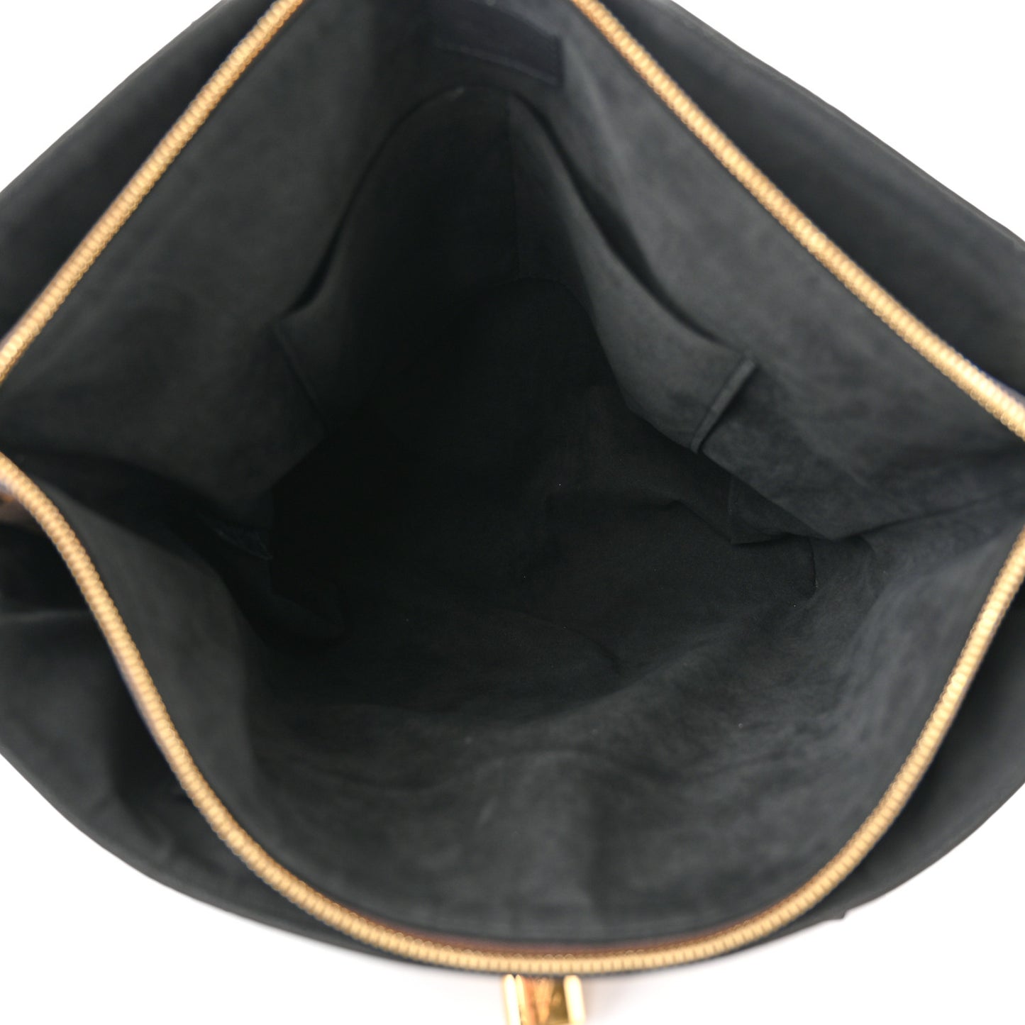 Monogram Flower Zipped Tote MM Black