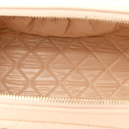Chanel Caviar Quilted Toiletry Case With Chain Light Beige 5 of 8