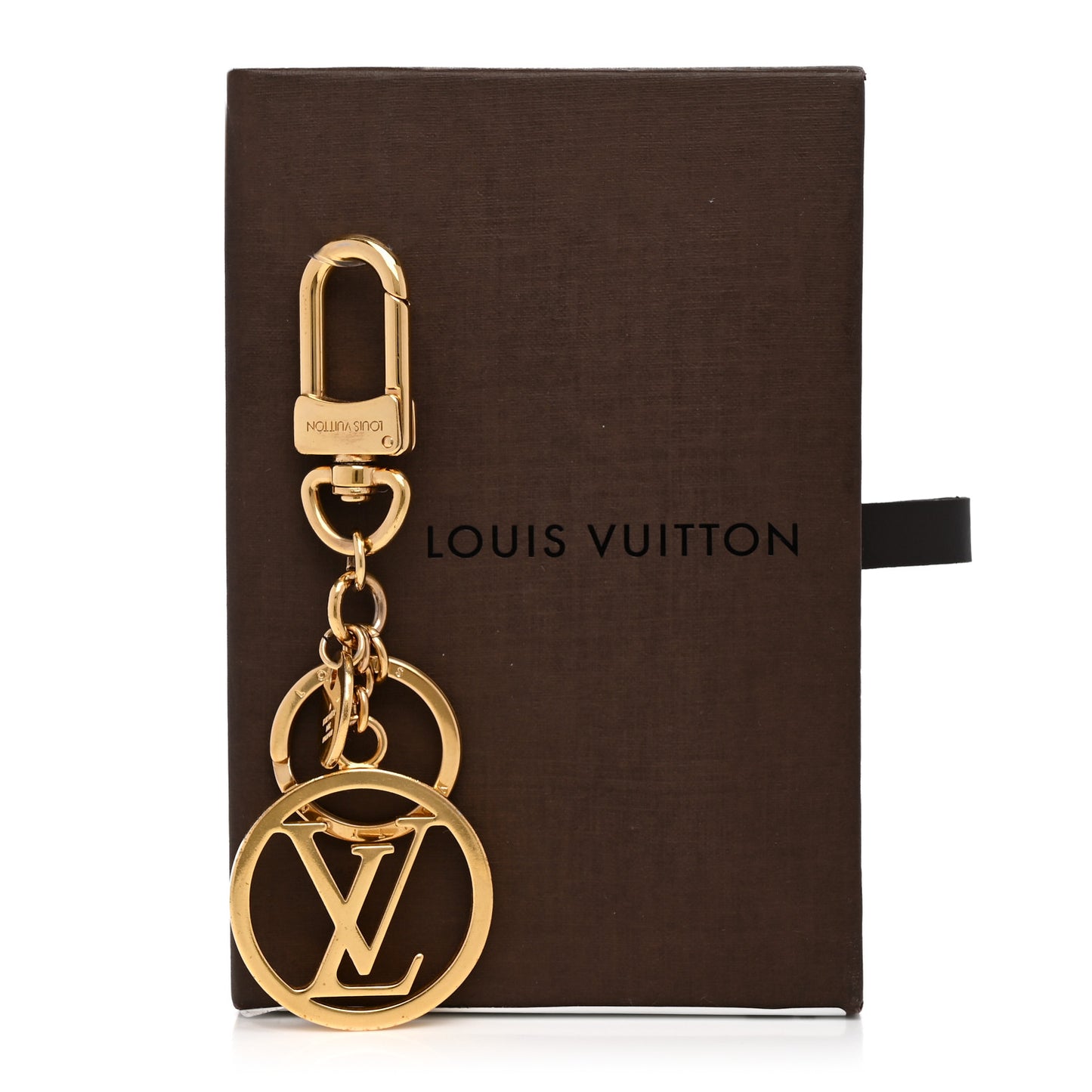 LV Circle Bag Charm Key Holder Gold