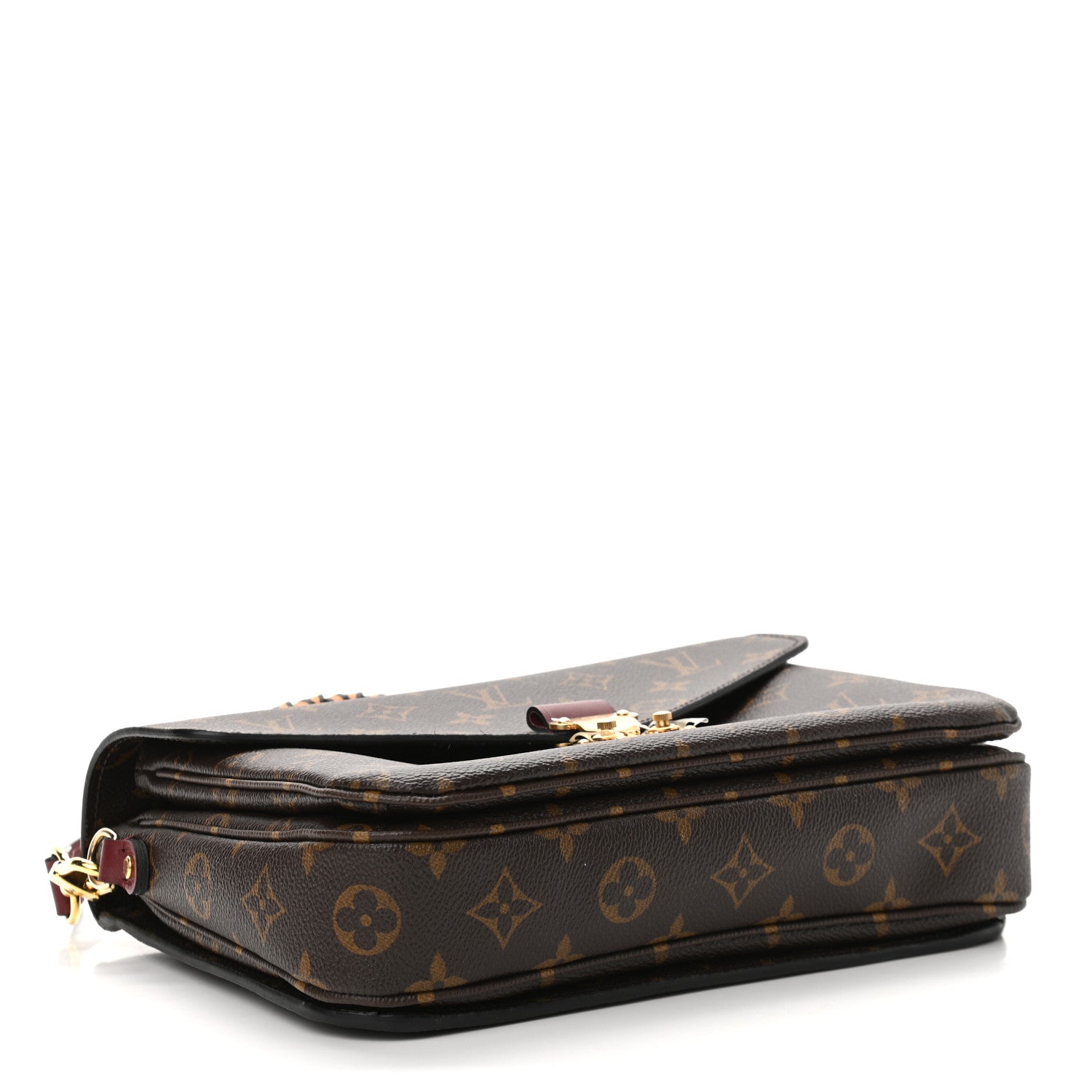 Louis Vuitton Monogram Braided Pochette Metis Safran 4 of 11