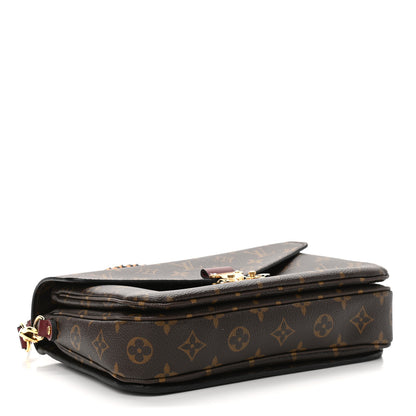Louis Vuitton Monogram Braided Pochette Metis Safran 4 of 11