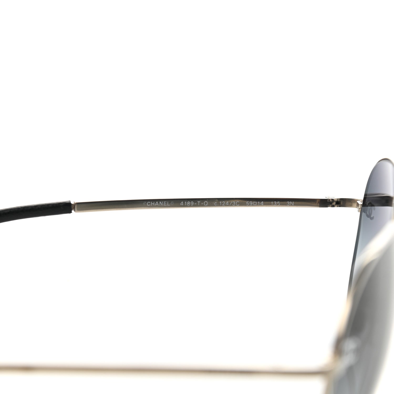 Chanel Aviator CC Sunglasses 4189 T-Q Silver 5 of 7