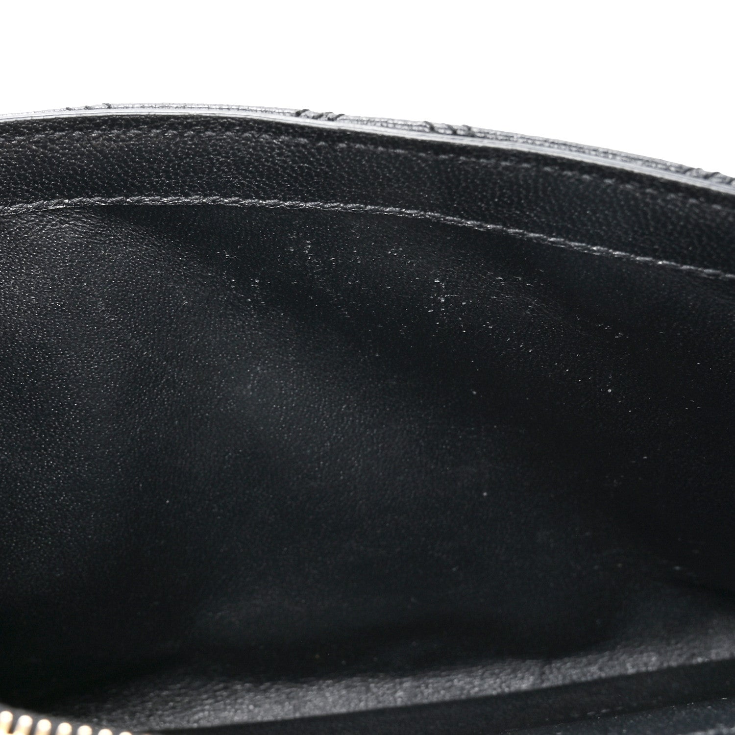 Saint Laurent Lambskin Diamond Quilted Becky Chain Wallet Black 12 of 13