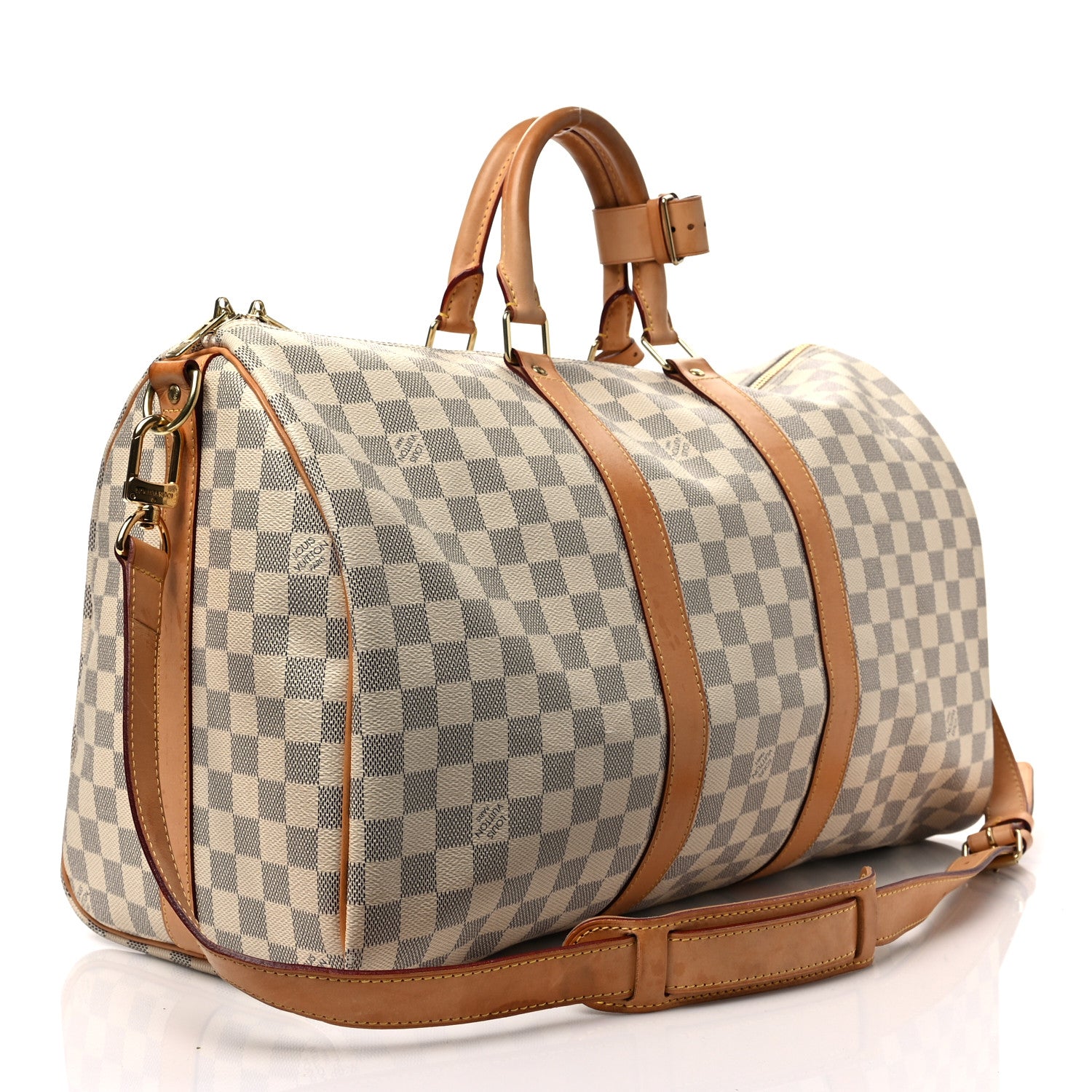 Louis Vuitton Damier Azur Keepall Bandouliere 45 2 of 10