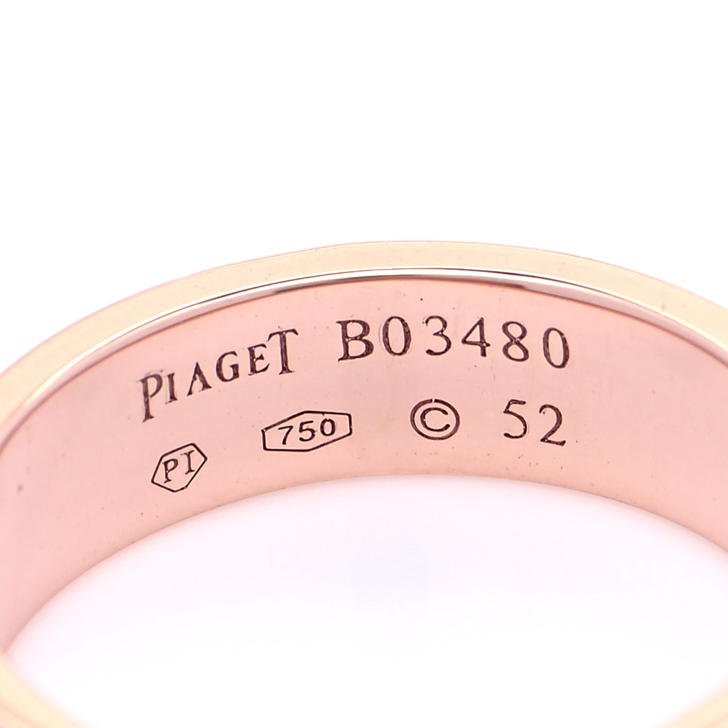 Piaget 18K Rose Gold Diamond Possession Wedding Band Ring 52 6 4 of 4