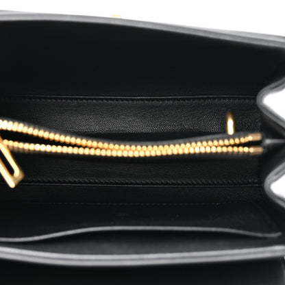 Celine Satinated Calfskin Mini 16 Top Handle Bag Black 4 of 10