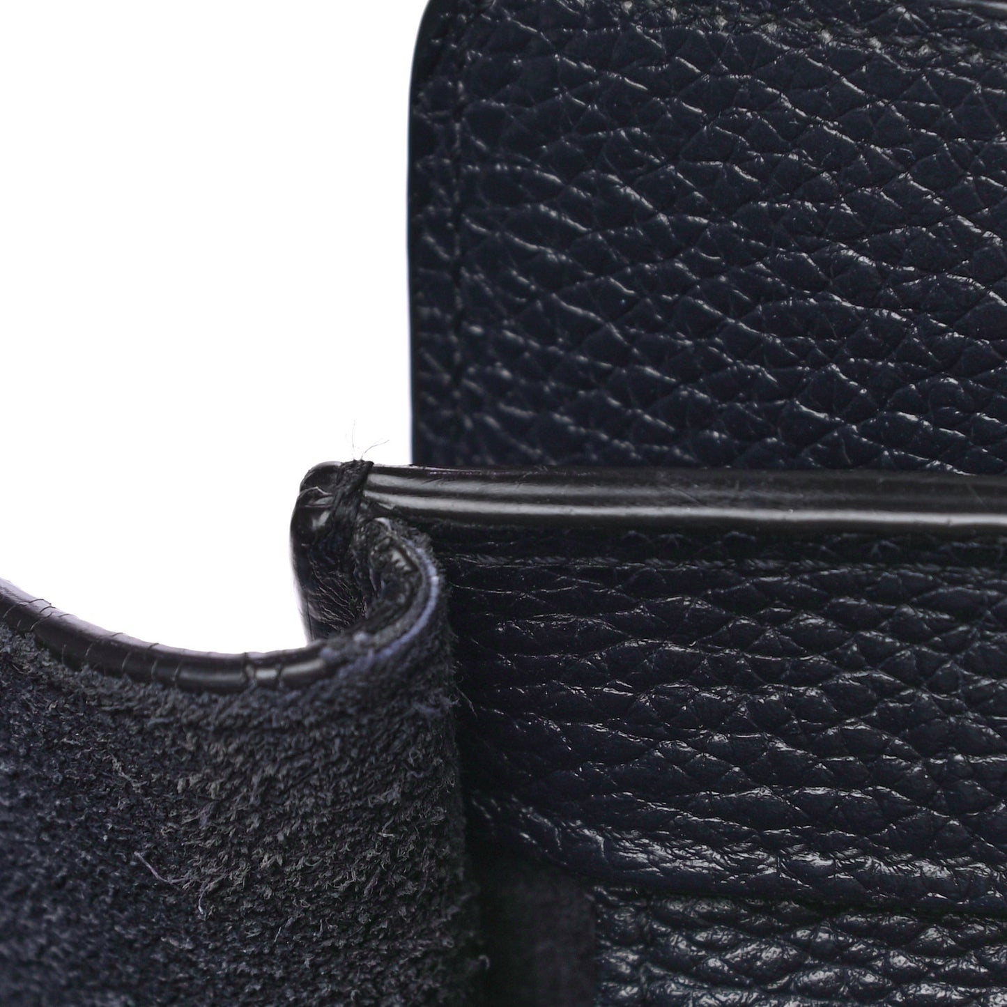 Drummed Calfskin Micro Luggage Midnight