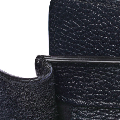 Celine Drummed Calfskin Micro Luggage Midnight 11 of 15
