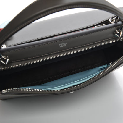 Fendi Vitello Baltico DotCom Satchel Carbone Bloody Mary Light Blue 5 of 8
