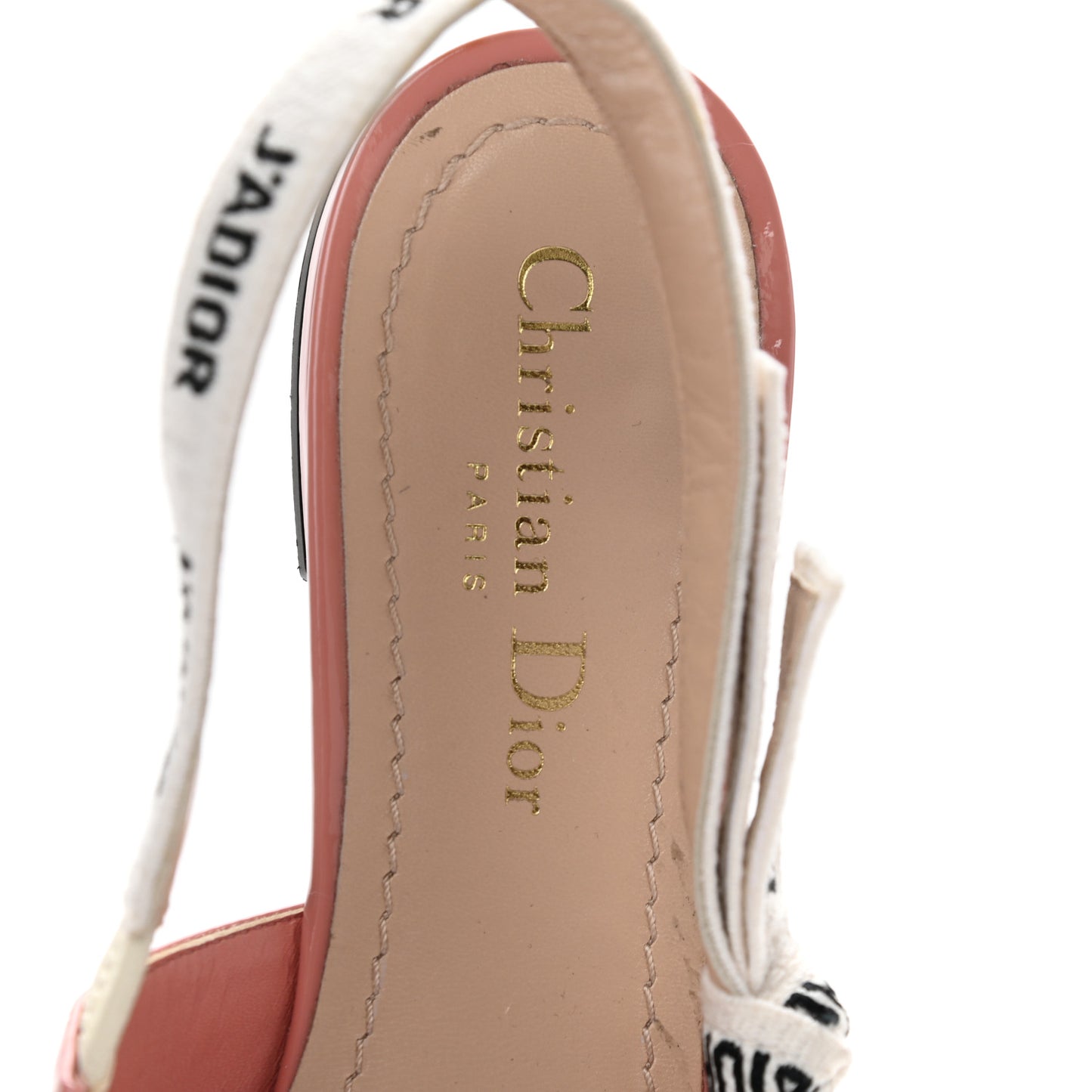 Patent Ribbon J'Adior Slingback Ballet Flats 39.5 Dusty Candy
