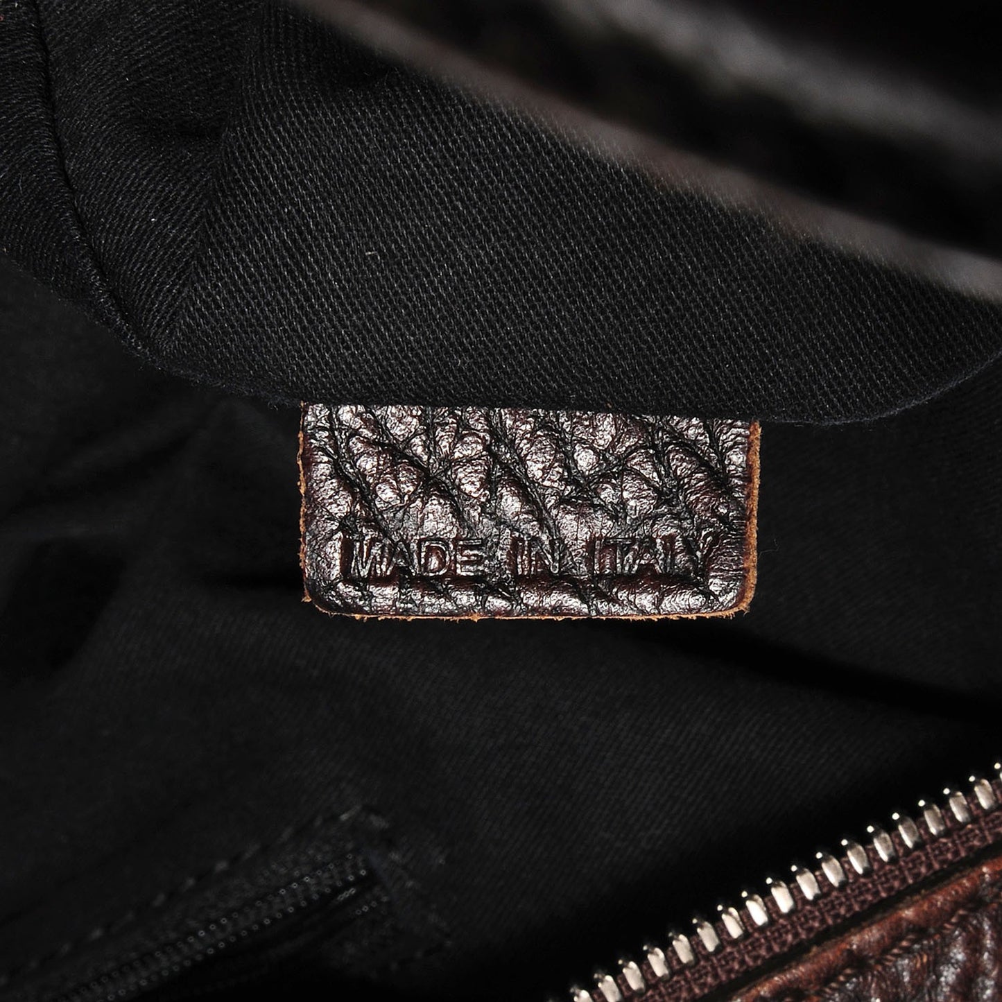 Pebbled Calfskin Large Nightingale Brown